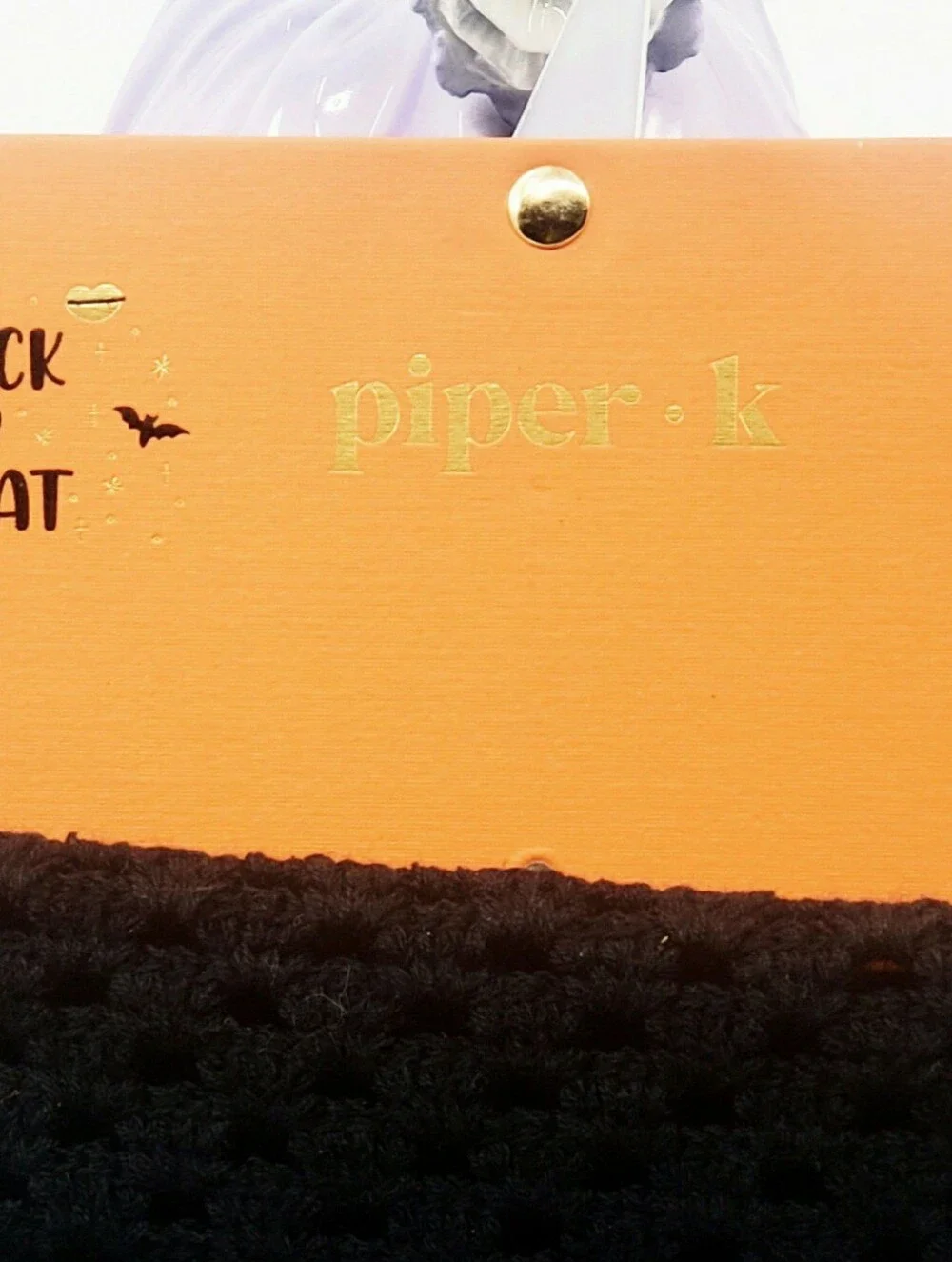 Piper•K Bandana Bib or Neck Crocheted Halloween Festive Accessory